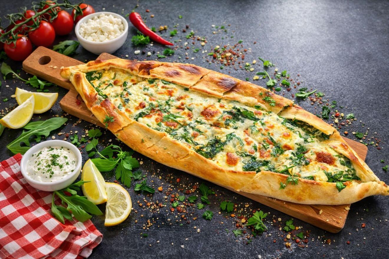 Image du pide aux épinards